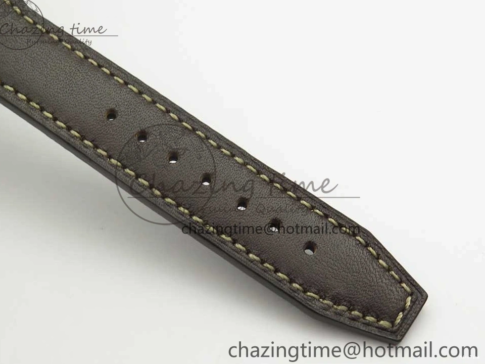 MIROTIME 0310 SmartChoice Mark XVIII IW327006 Titanium M+F 1:1 Best Edition Black Dial on Brown Leather Strap A 7145